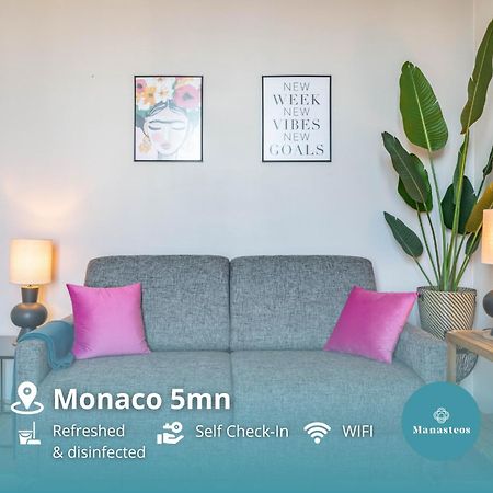 Frontiere De Monaco - Balconnet Vue Mer - Ba Beausoleil Exterior foto